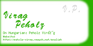 virag peholz business card